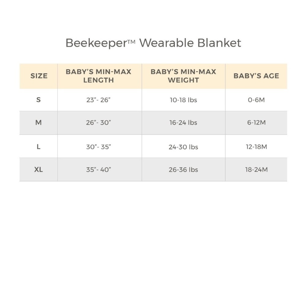 Burt’s Bees baby beekeeper wearable blanket sleep sack 0-6 12-18 months - Picture 5 of 8